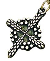 Wheat and Grapes Cross Pendant [TCG0384]