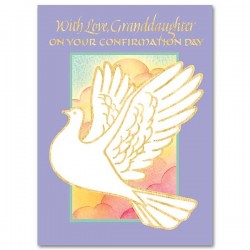 With Love Granddaughter on Your Confirmation Day Greeting Card [PRH010]