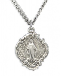 Women's Small Baroque Style Miraculous Pendant [HM0780]