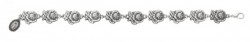 Women's Double-sided Rose with Mary Charm Bracelet [MCBR0039]