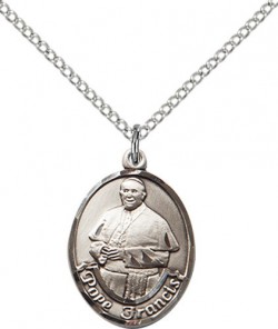 Women's Oval Pope Francis Pendant [BM1006]