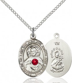 Women's Oval Sacred Heart Pendant [BLST8098]