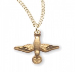 Women's Descending Dove and Host Necklace [HMM3381]