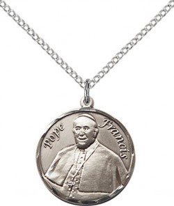 Women's Round Pope Francis Pendant [BM1005]