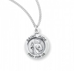 Women's Round Saint Jude Necklace [HMM3420]