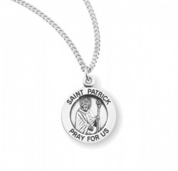Women's Round Saint Patrick Necklace [HMM3421]