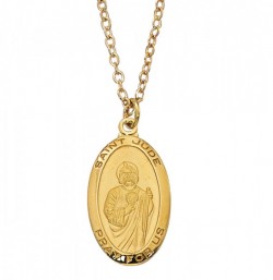 Women's Saint Jude Oval Goldtone Medal [MV2017]