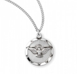 Women's Scalloped Edge Dove Necklace [HMM3384]