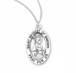Women's St. Bridget of Sweden Oval Medal [HMM3077]