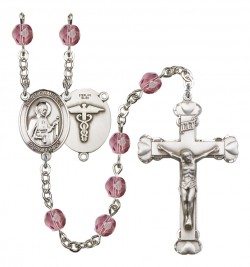 Women's St. Camillus of Lellis Nurse Birthstone Rosary [RBENW8019S9]