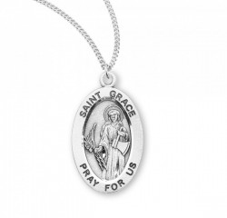 Women's St. Grace Oval Medal [HMM3105]