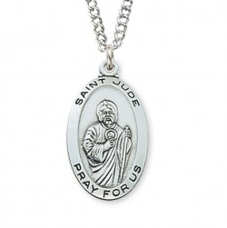 Women's St. Jude Medal Sterling Silver [MVM1029]