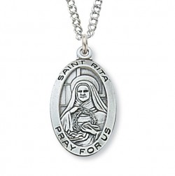Women's St. Rita Medal Sterling Silver [MVM1083]