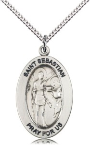 Women's St. Sebastian of Athletes Necklace [DM1100]