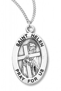 Women's Sterling Silver Saint Helen Oval Pendant [HMM1200]