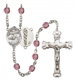 Women's Sts. Cosmas &amp; Damian Doctors Birthstone Rosary [RBENW8132S8]