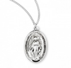 Women's Wide Oval Miraculous Medal [HMM3240]