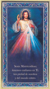 la Divina Misericordia(en espa&ntilde;ol) Placa de pared hecha en Italia [HPPS002]